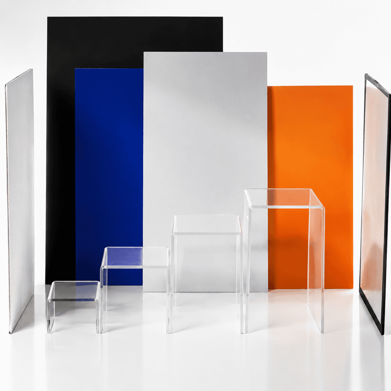 Acrylic Riser Set (4) for tabletop product photography