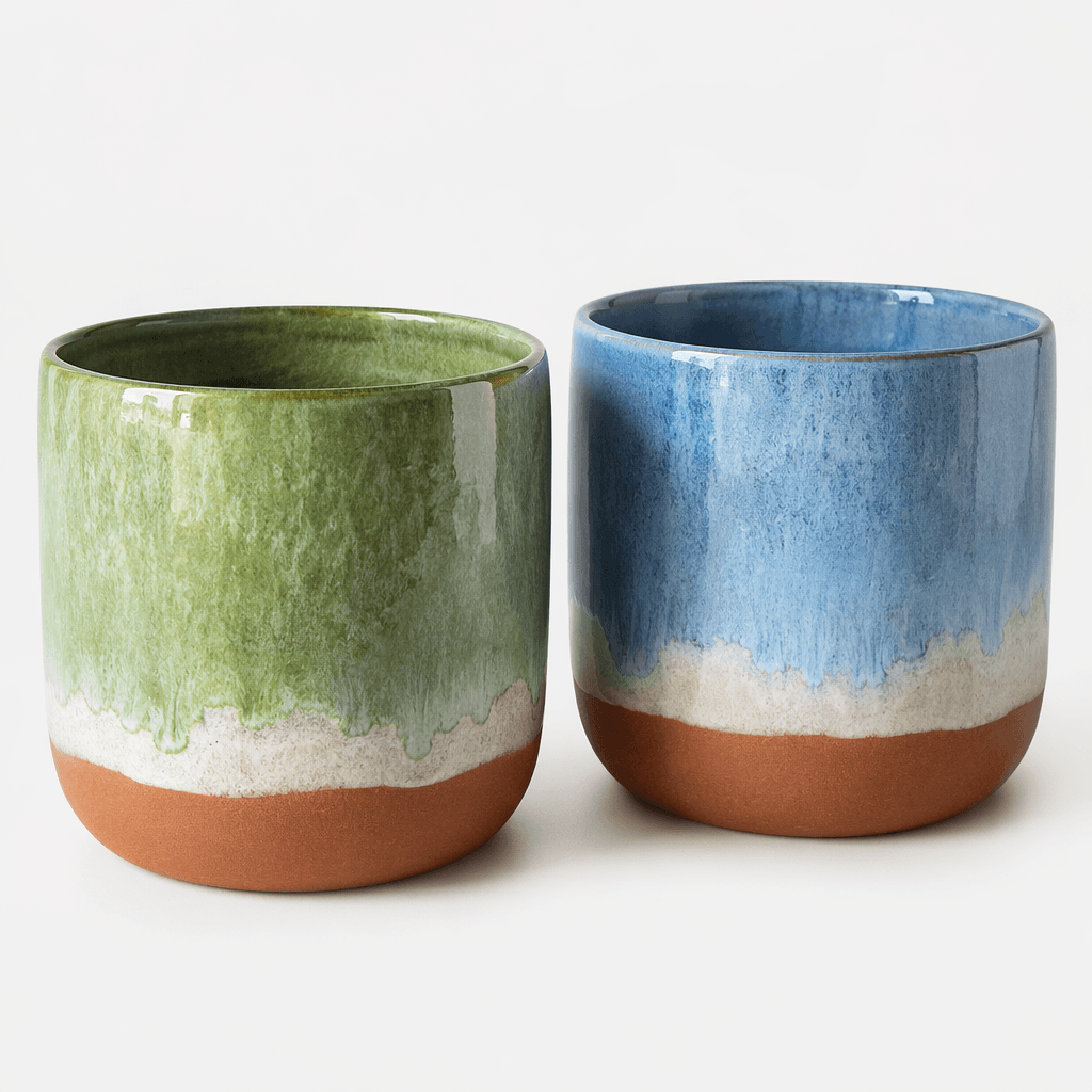 Ceramic Cachepot Pair