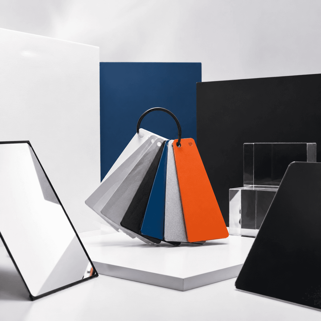 Color Card Swatch Set for tabletop product photography